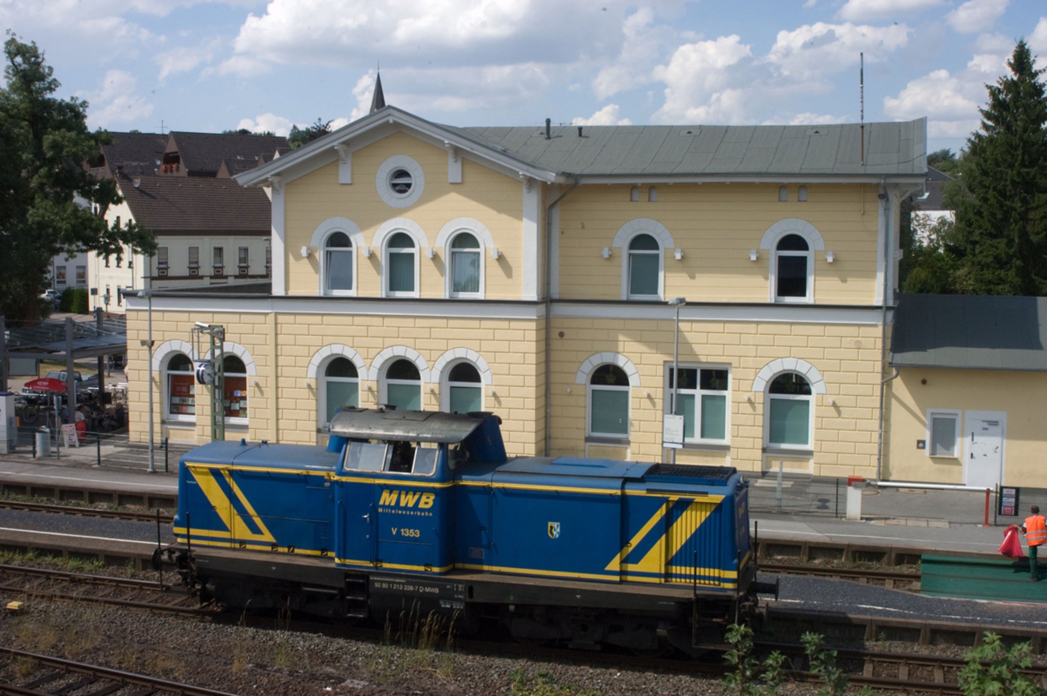 Diesellok Im Bahnhof Wickede Ruhr 
