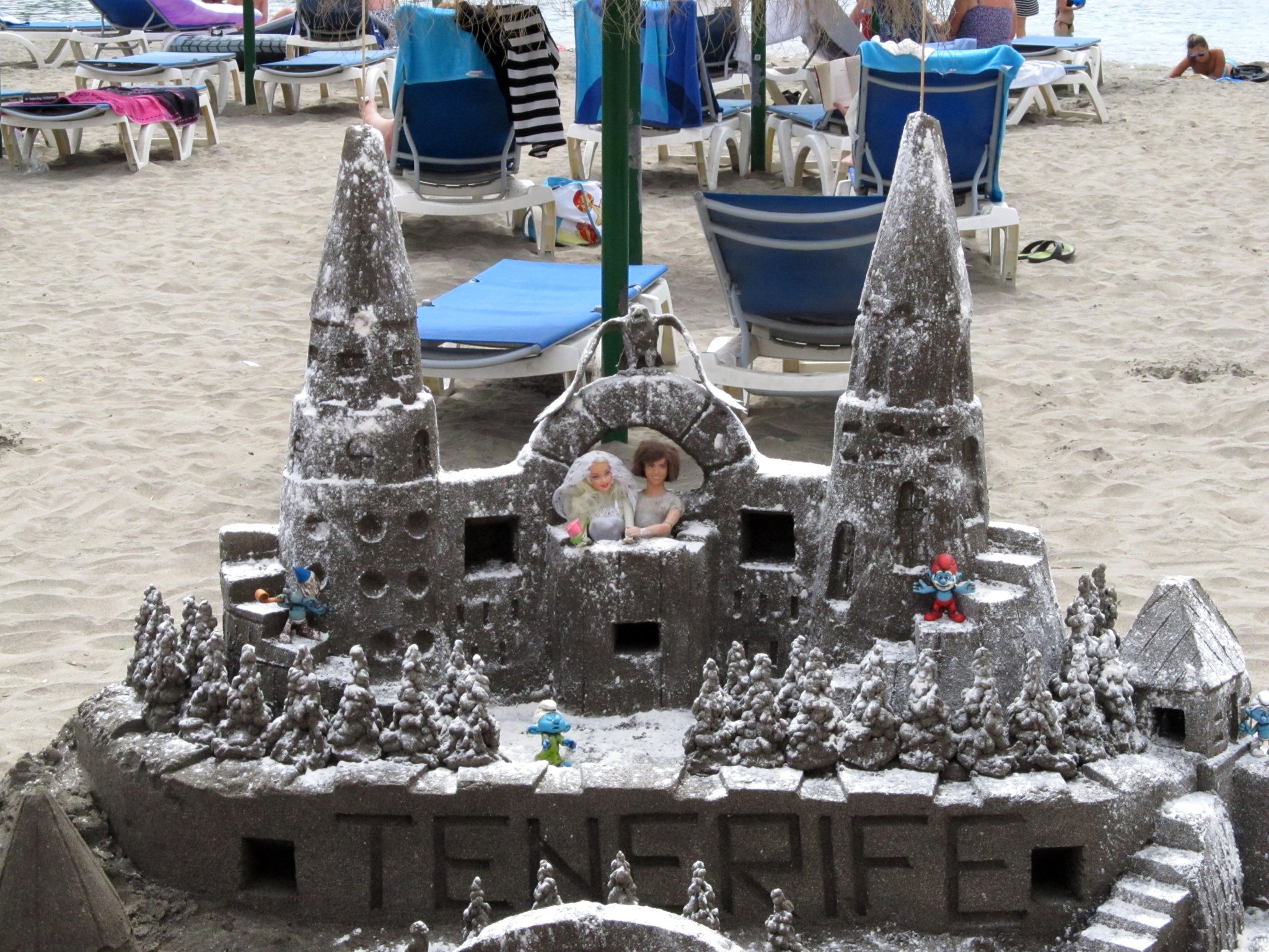 Eine perfekte Sandburg!