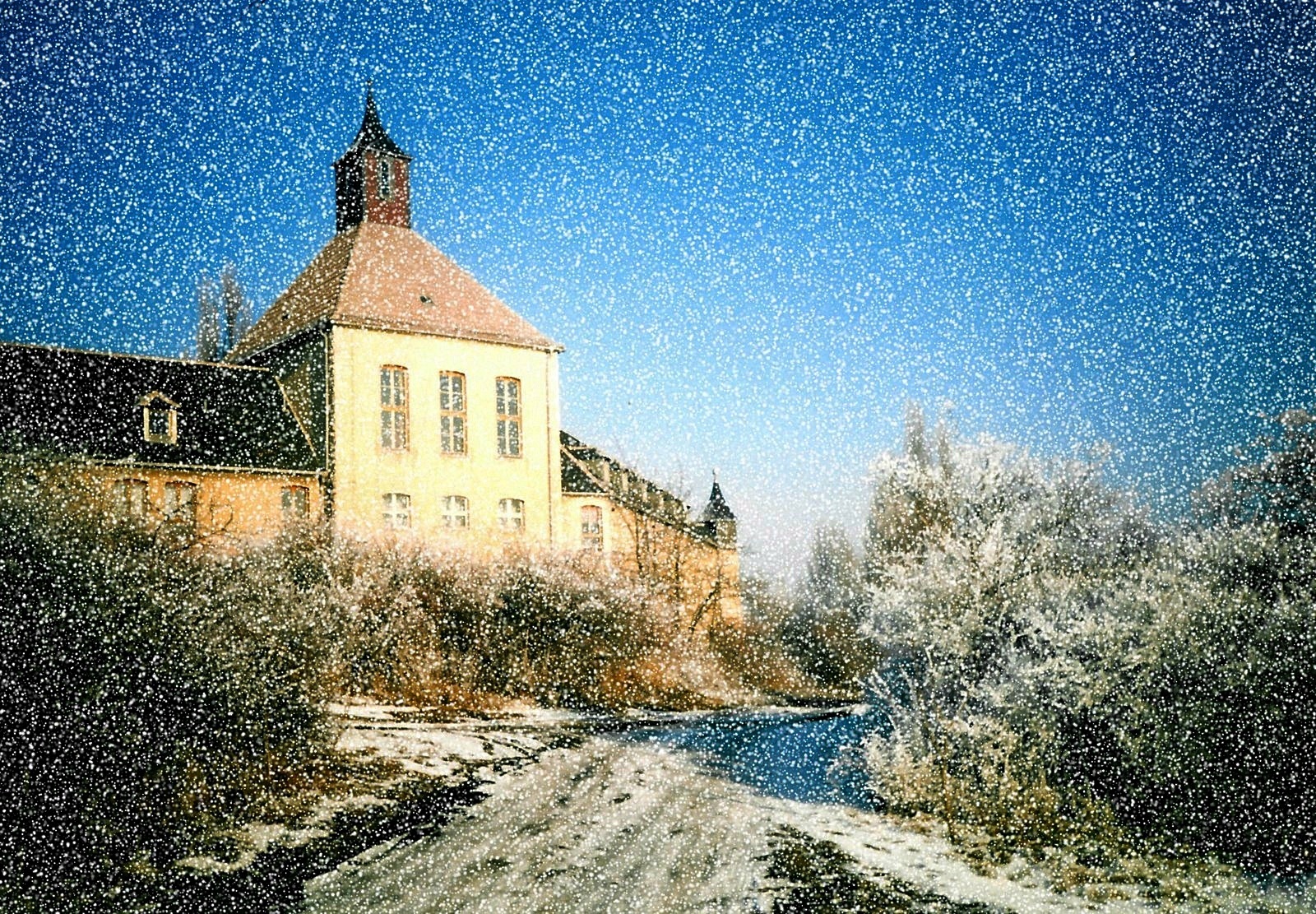 Fliegerhorst Laucha im Schneesturm 1995 !