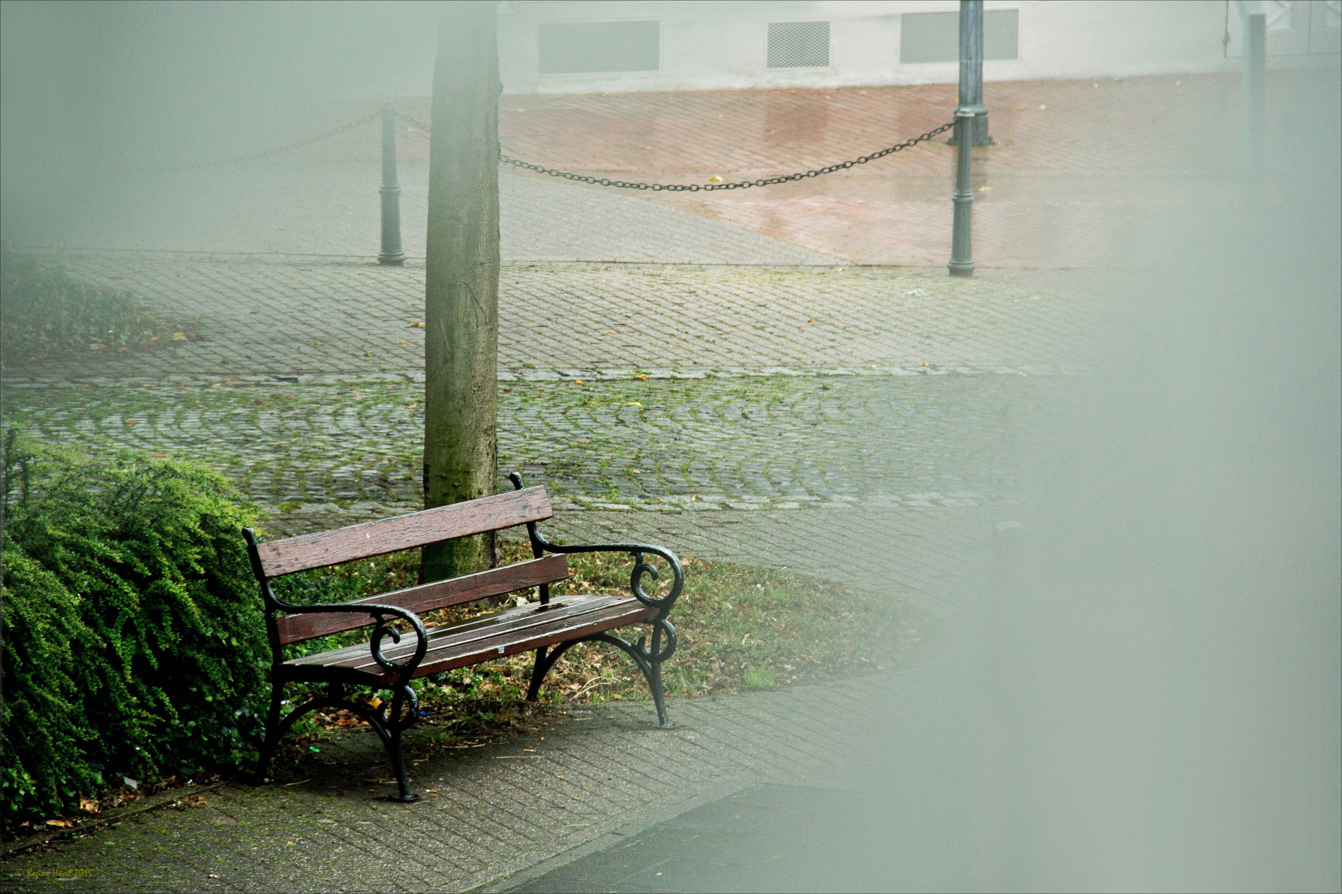 ... "RuheBank", verwaist ... gesehen in Rheinberg ...