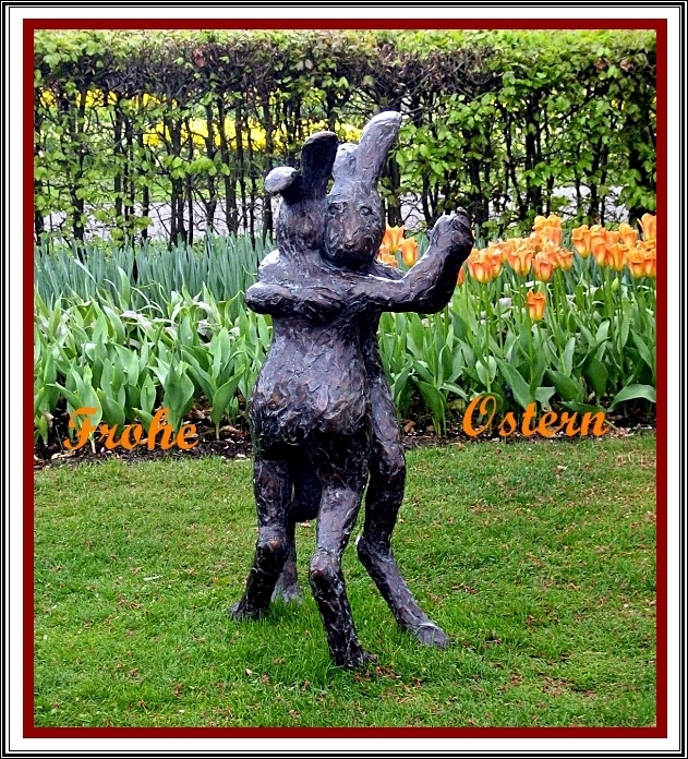 Ostern 2016 - Das Wetter spielt nicht richtig mit, die Sonne lässt auf sich warten.Der Osterhase ist trotzdem fit, das Osterfest kann starten. Ich wünsche allen, die meine Fotos bewundern oder auch kritisieren ein schönes Osterfest. Schön ein Teil der Gemeinschaft des LK sein zu dürfen.