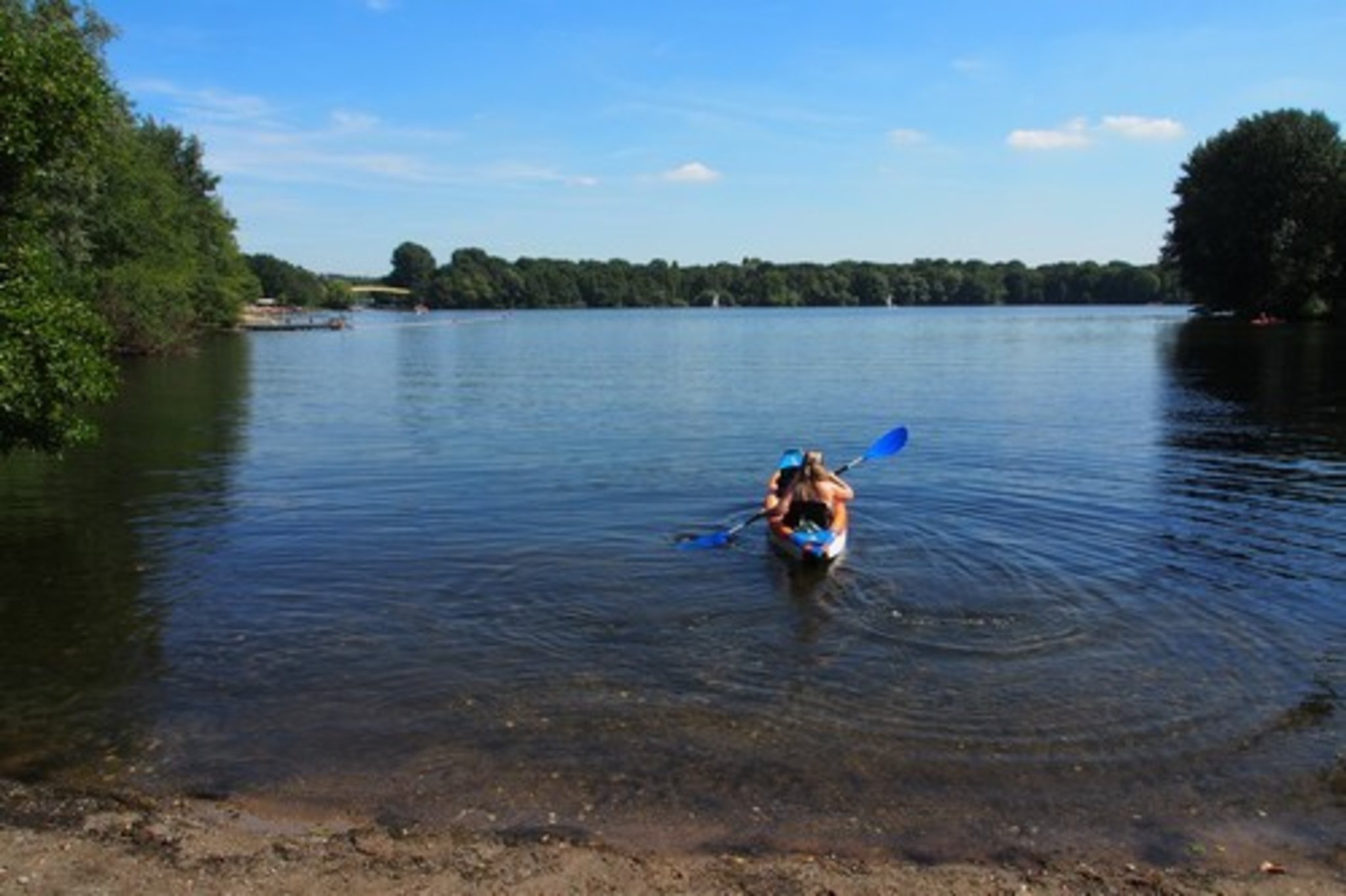 Start zur Tour auf dem Wolfsee