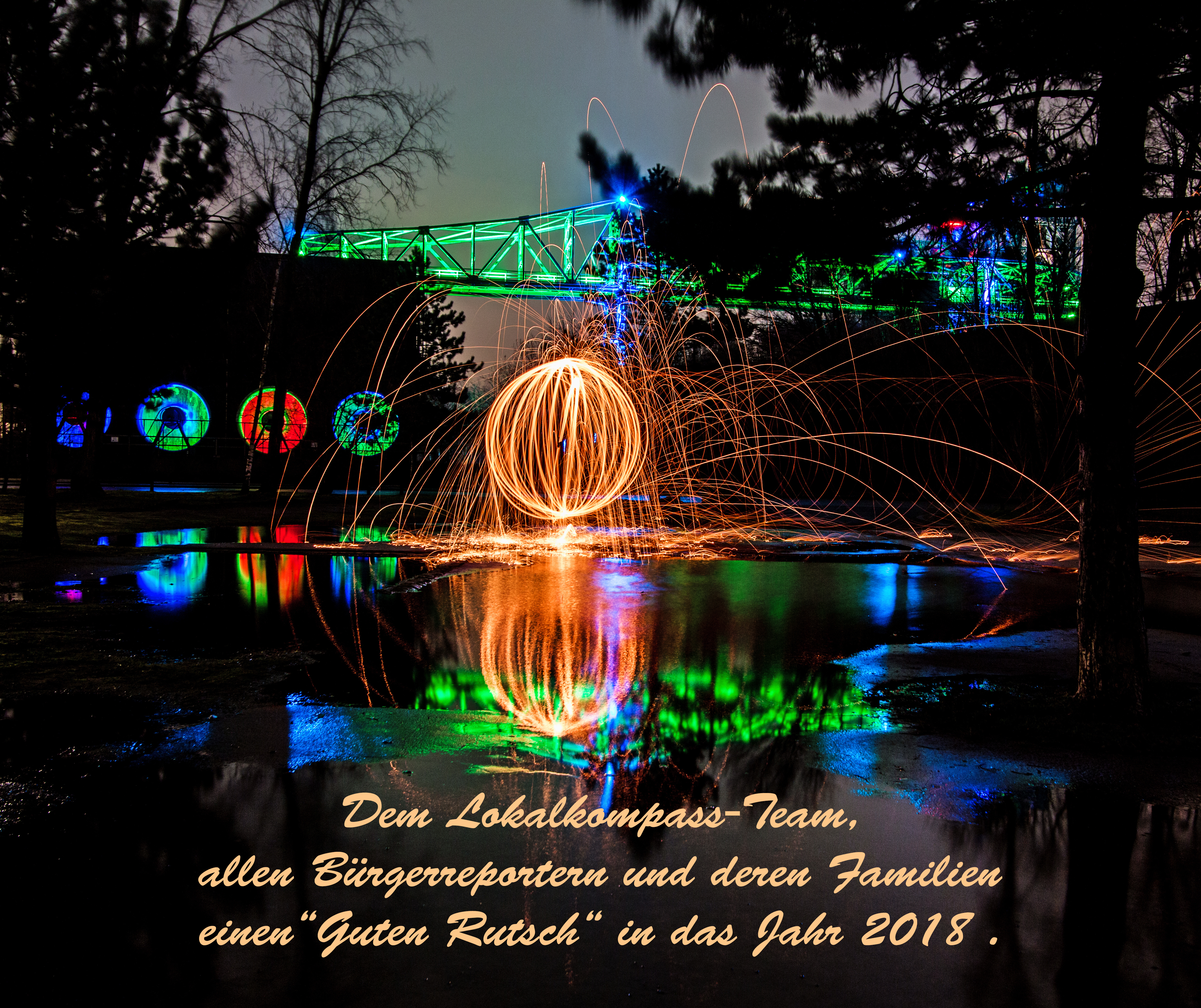 " Guten Rutsch" LG. Birgit und Markus