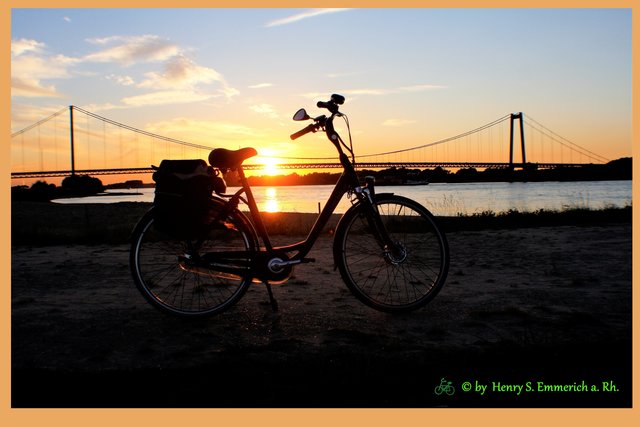 Einfach nur zum Sonnenuntergang die Fietsetour beginnen ;-)