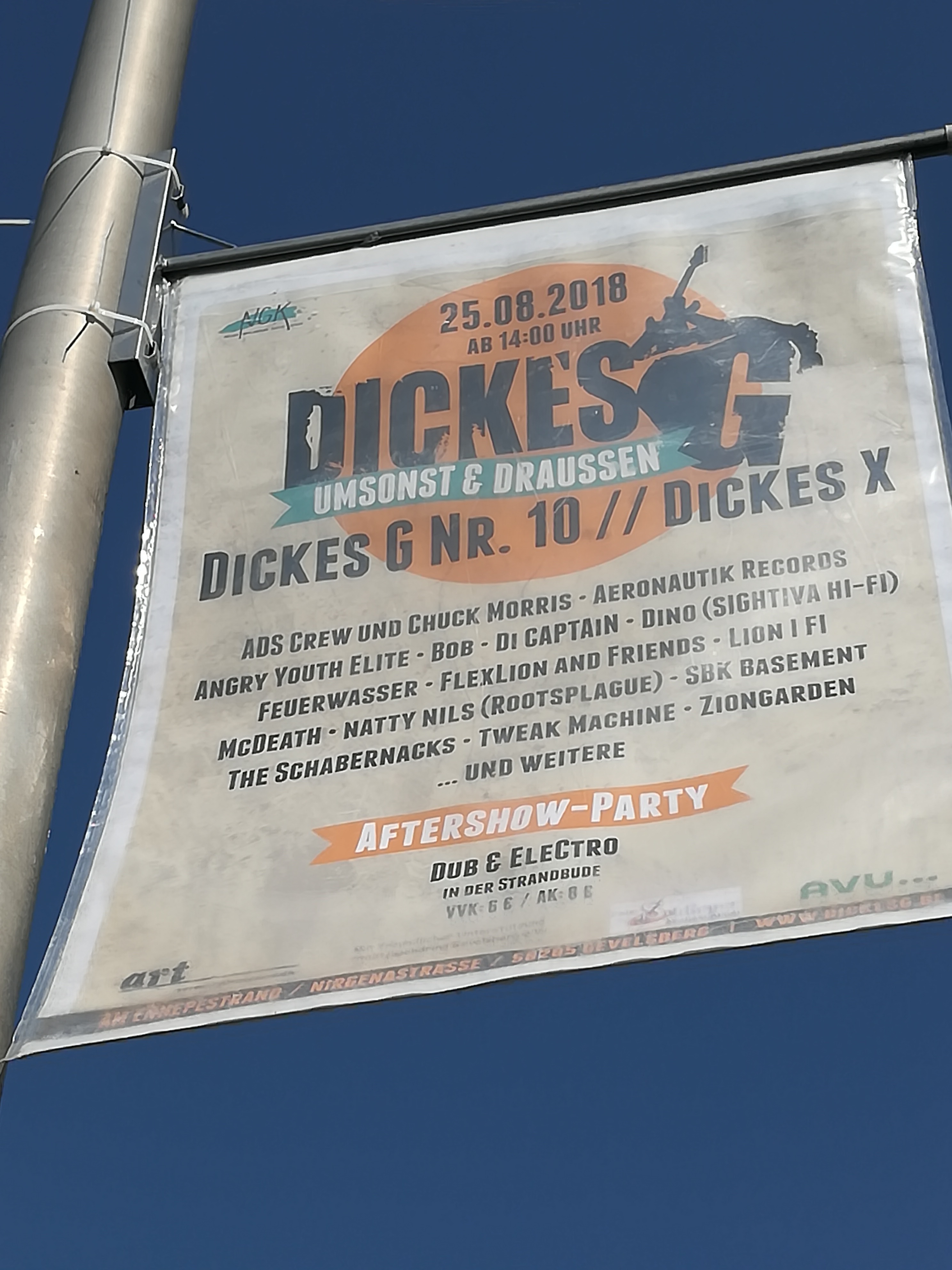 Festival am Ennepestrand: DICKES G findet am 25. August in Gevelsberg statt.
