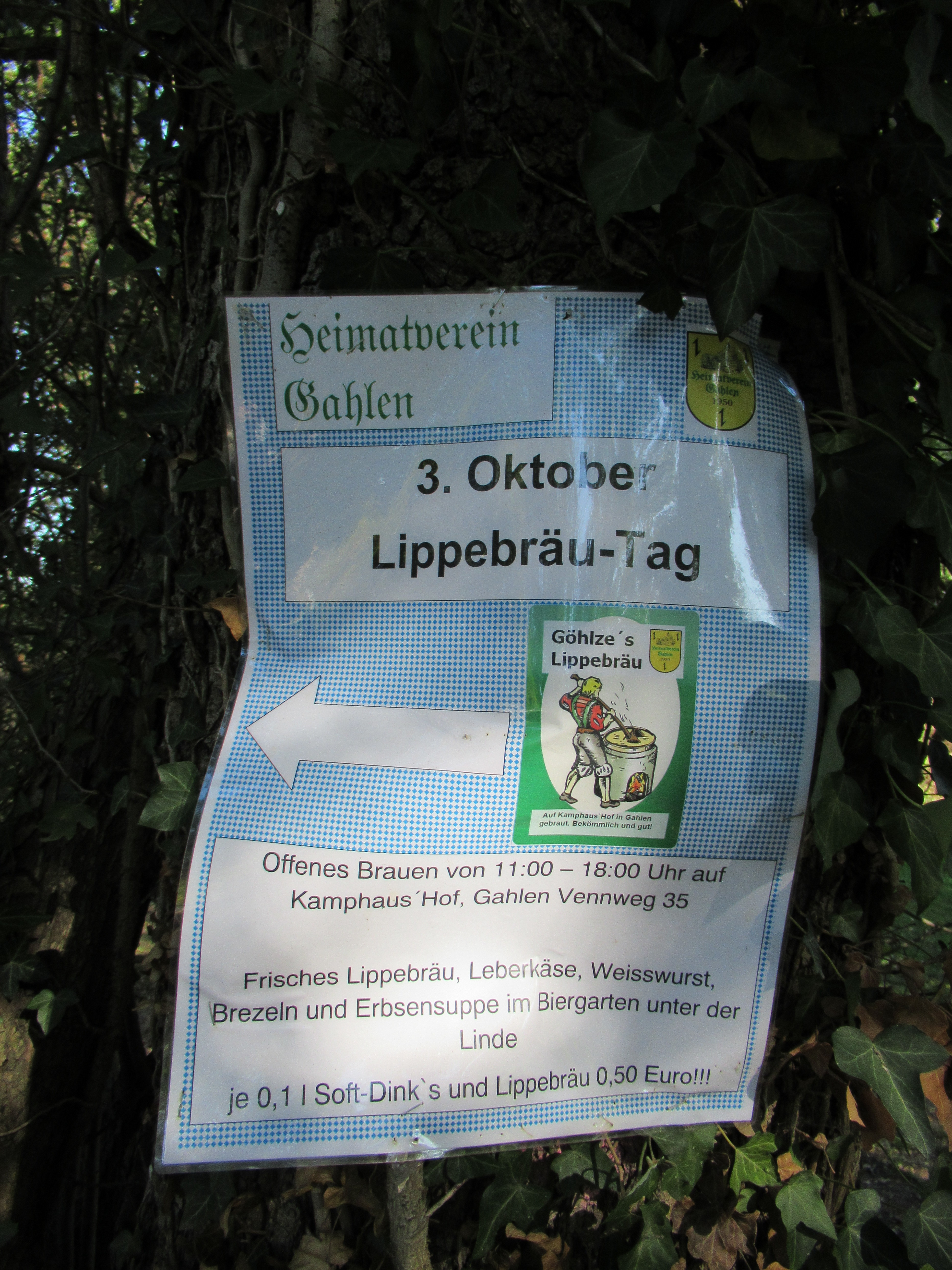 Terminsache; 3. Oktober 2018 Lippebräu-Tag