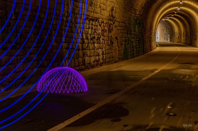 Lightpainting im Schulenberg-Tunnel