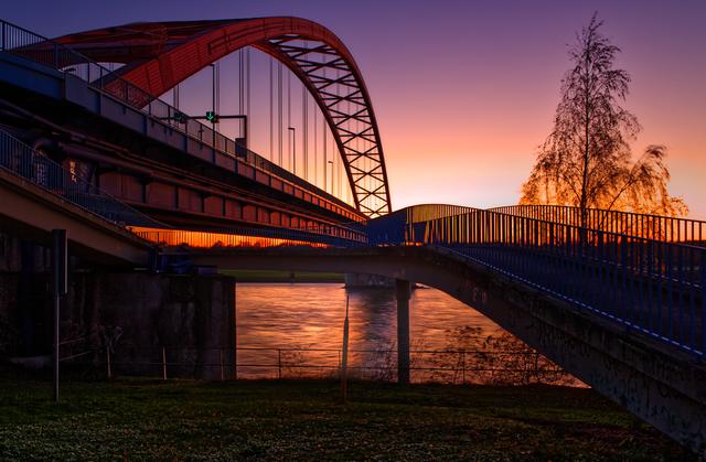 Sonnenuntergang am Rhein