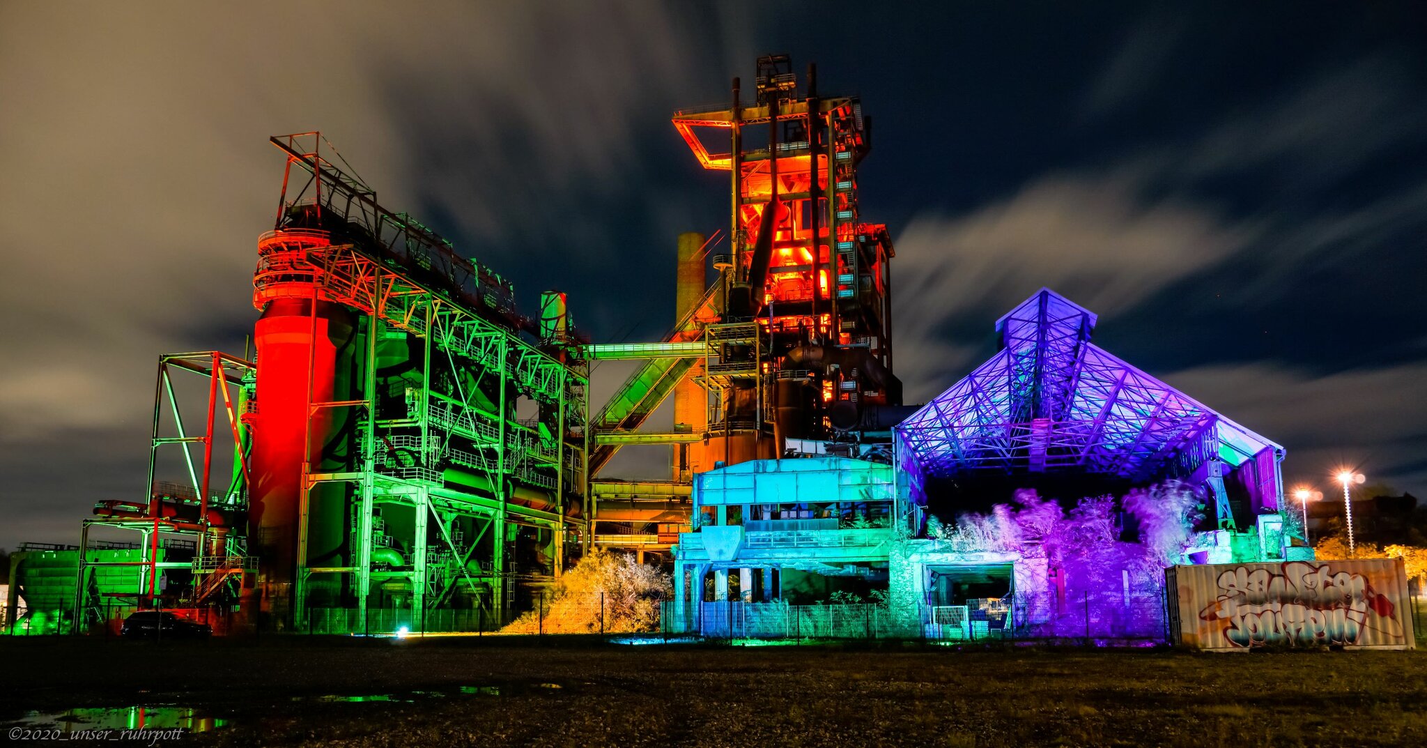 PhönixWest Dortmund Beleuchtet