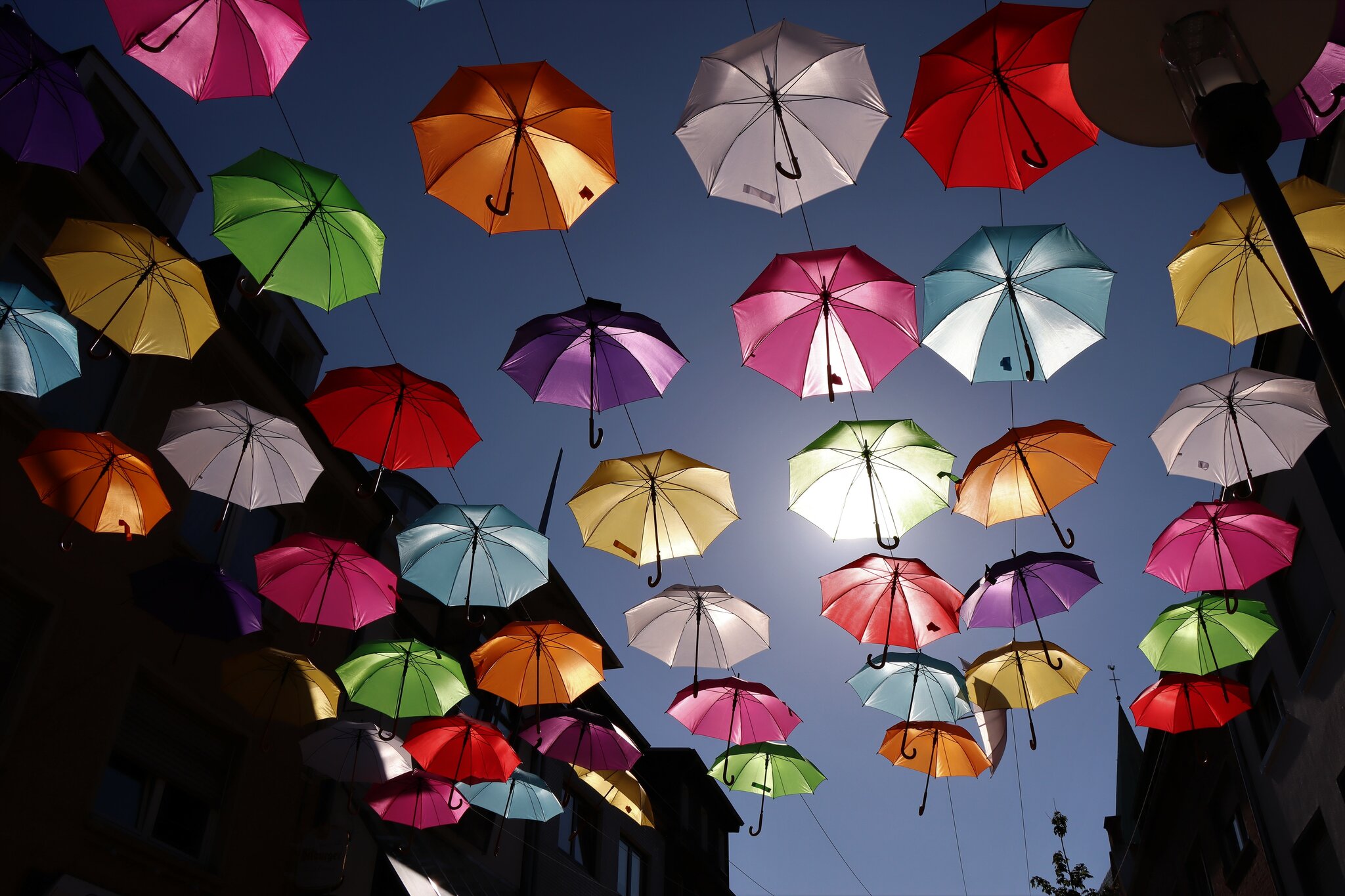 Sonnenschirme über Dorsten