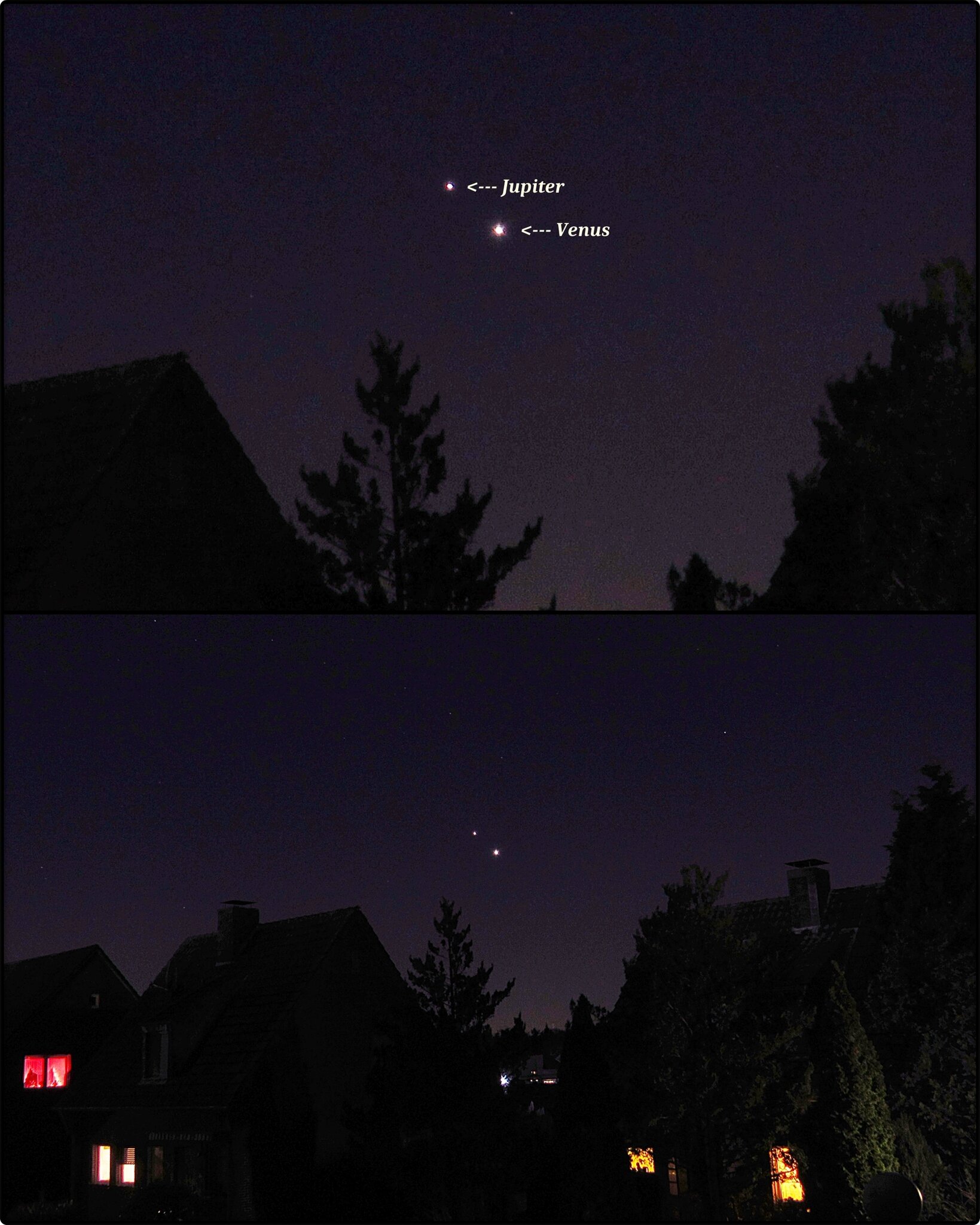 Heller Stern Im Süden Heute Derzeit zwei der hellsten Sterne (Planeten) am Abendhimmel (tief) im