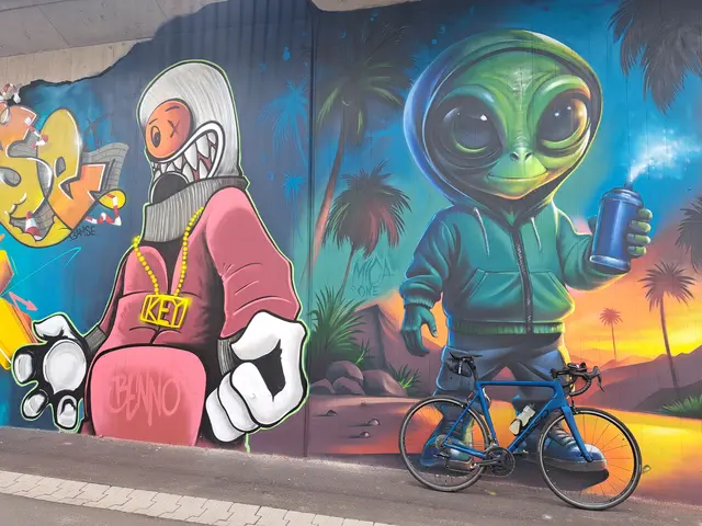 Was ein geiles Rad, was ein geiles Graffiti. Einfach außerirdisch gut.  | Foto: Patrick Jost