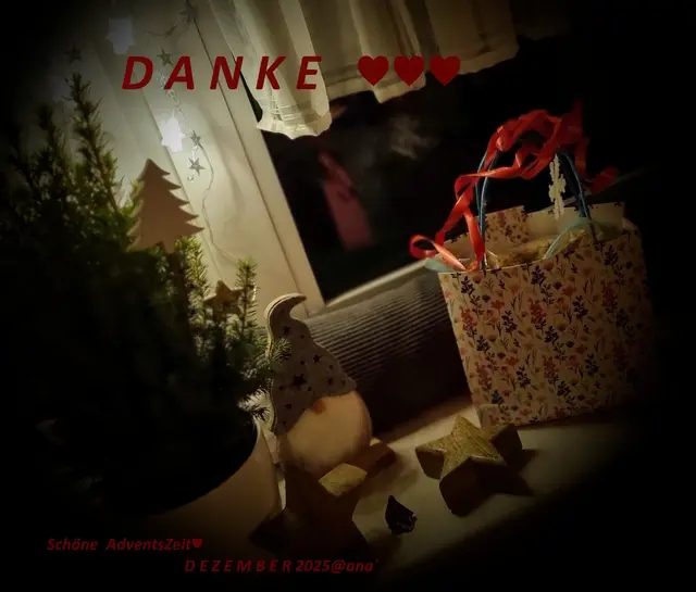 ....einfach mal´ kurz wiedersehen
bisschen quasseln, lecker essen, genießen, runterkommen und...
sich kleine 
adventliche Überraschungen/Bücher´ usw. 
aus-TAUSCHEN :-))) 

Vorweihnachtszeit

2025@ana´
