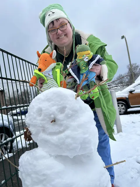 Wir haben einen Schneemann gebaut ähh erobert  | Foto: Erzieher Fuchs