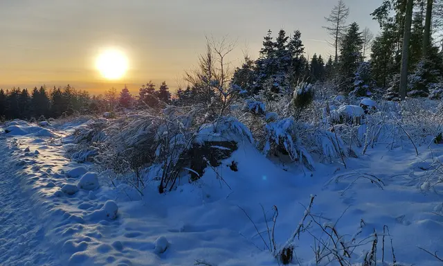 Sonnenuntergang bei Faulebutter (Sundern)
