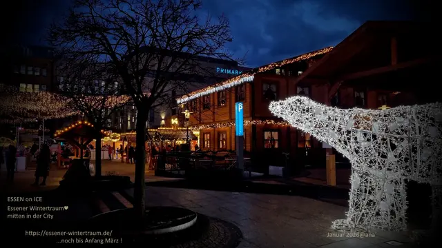 WERBUNG für meine STADT♥
Eislaufen und mehr...
kann man wieder seit Mitte Januar noch bis Anfang/Mitte März auf dem
KENNEDYPLATZ in Essen:-)

Januar 2026@ana´